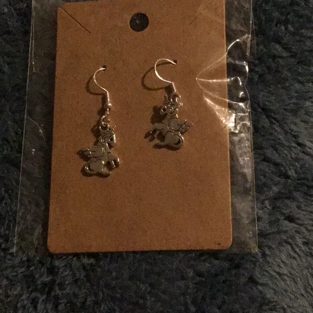 Beautiful handmade unicorn earrings